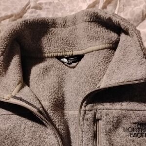 The North Face Charcoal Fleece Jacket   Full Zip